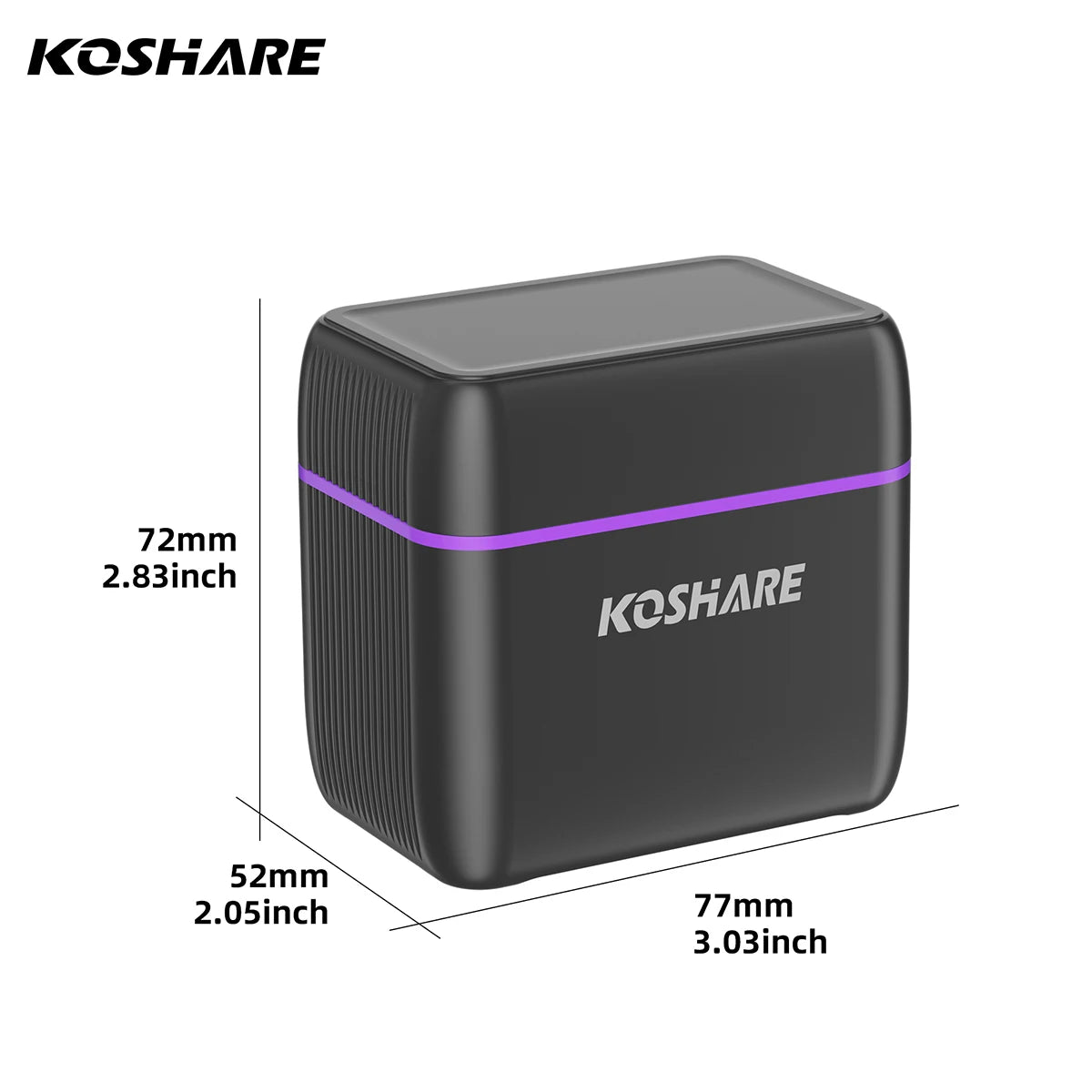 KOSHARE 1.5V AA 4255mWh AAA 1100mWh Rechargeable Lithium Battery Charger Set  With LED Indicator Arc-look Fast Charging Case