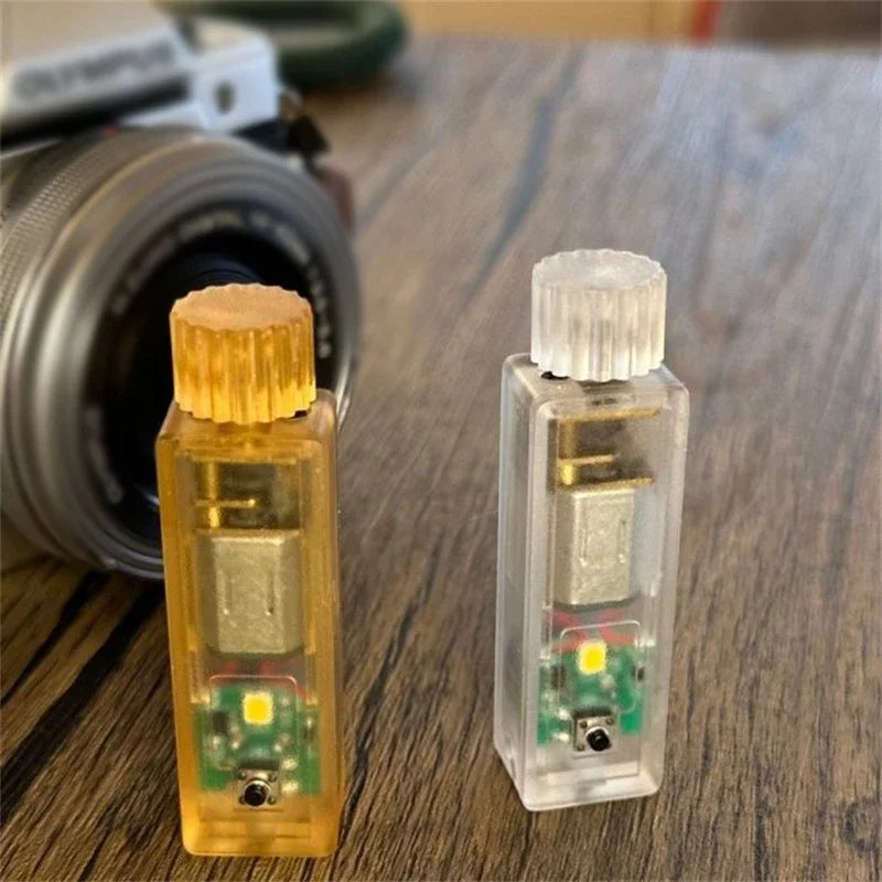 Hand-twisted Self-generating Lamp EDC Fidget Toys Plastic Decompression Toy ADHD Anti-anxiety Toy Outdoor Lighting Tool
