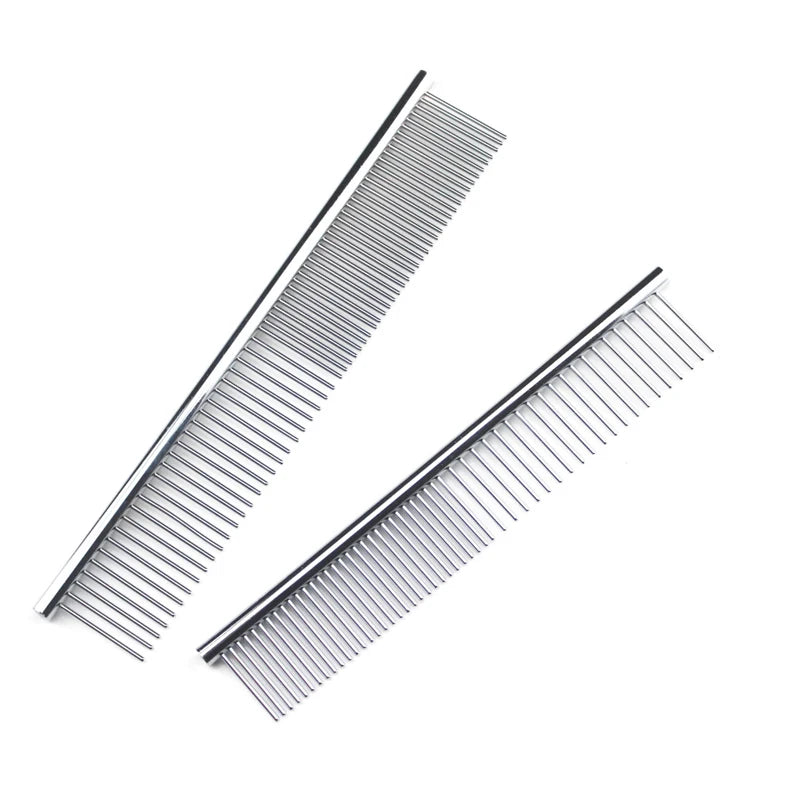 Stainless Steel Pet Dematting Comb – Dog & Cat Grooming Tool