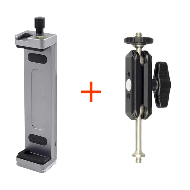 Universal Aluminum Alloy Tablet Phone Stand Holder Clip Tripod Adjustable Bracket for Mobile Phones Ipro Tablets Tablet Holder
