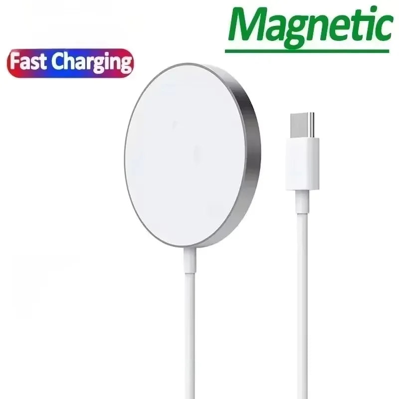 Fast Charger Original Magnetic Wireless Charging Device For iPhone 17 16 15 14 13 12 Pro Max Mini USB C 8 Plus XR XS MAX Airpods