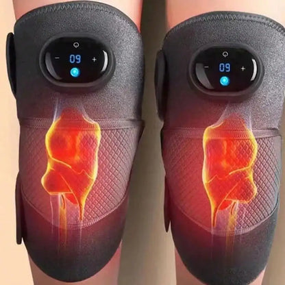 Heated Vibrating Knee Massage Pad with LED Display
