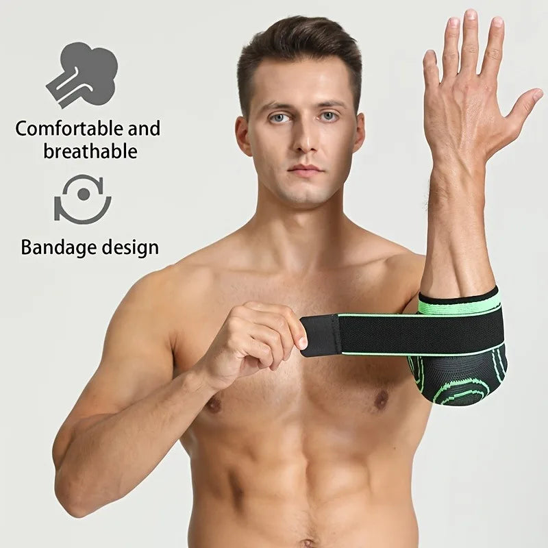 Compression Elbow Support Sleeve for Tennis & Sports — Men & Women