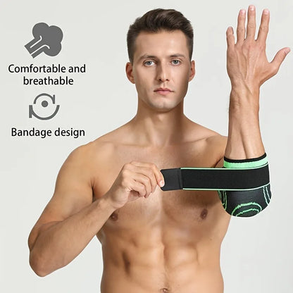 Compression Elbow Support Sleeve for Tennis & Sports — Men & Women