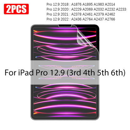 2PCS Paper Film Like For iPad 11th A16 10 9 9th 10th Generation Pro 13 M4 M5 12.9 Screen Protector Ipad Air 11 5 4 M3 M2 Mini 7
