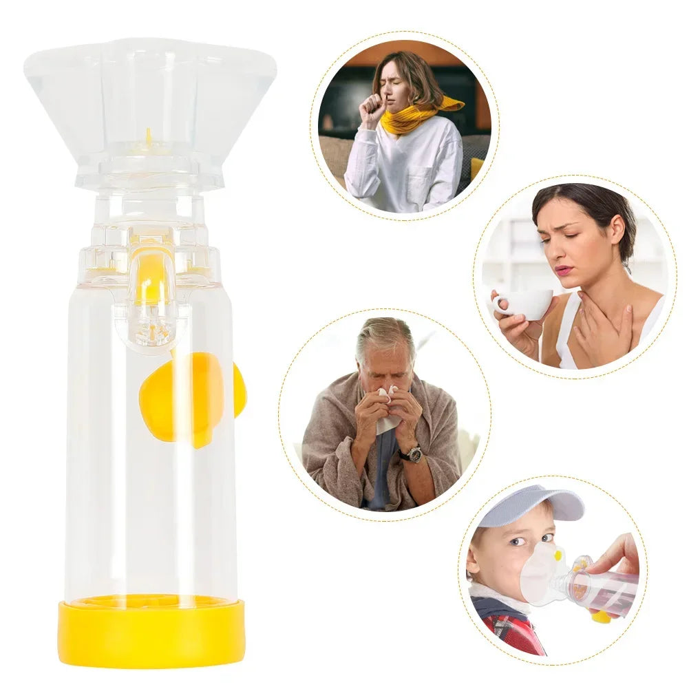 Professional Adult/Pediatric/Baby Asthma Spacer Inhaler Spacer Device Silicone Aerosol Cabin Surgical Supplies Health Care Tools