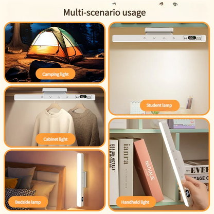 Touch Table Lamp Magnetic Desk Lamp Bulit-in Rechargeable Battery for Reading Cabinet Mirror Bedside Rechargeable Night Lights