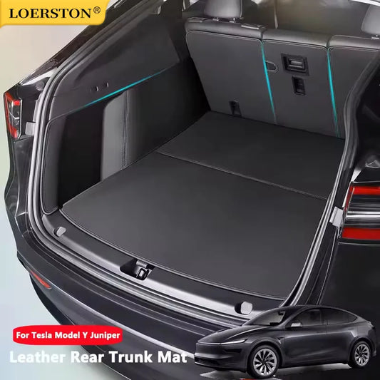 For Tesla Model Y Juniper Trunk Mat Full Coverage Trunk Both Side Guards Seat Backrest Protective Pad Cargo Liner Anti Dirty Mat