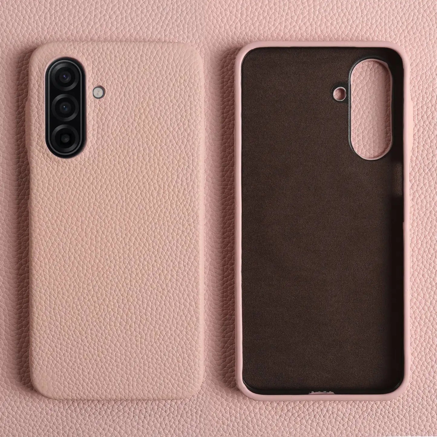 Luxury Genuine Leather Case For Samsung Galaxy A17 A07 A26 A36 A56 A15 A53 A24 Full Wrapped Shockproof Phone Cases Back Cover