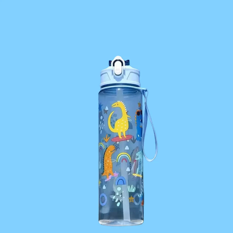 800ml Leakproof Sports Water Bottle with Time Scale