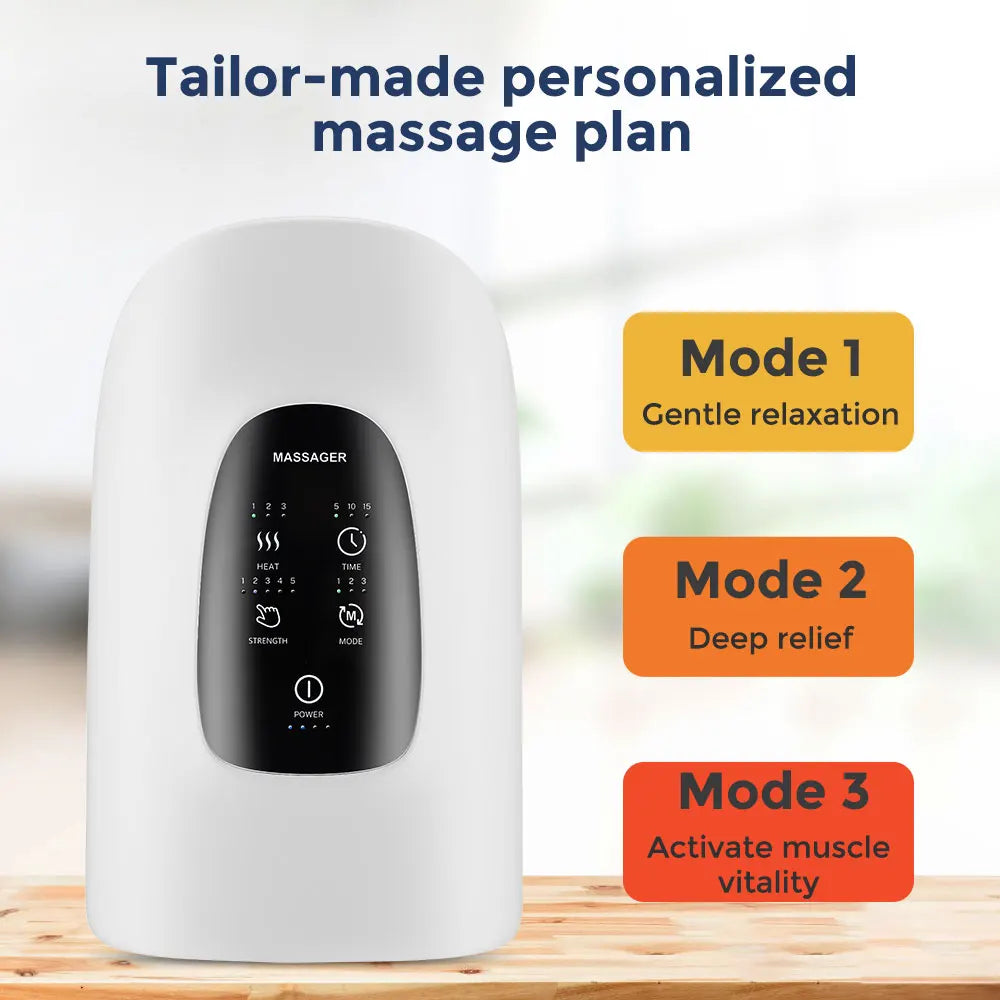 Smart Airbag Hand Massager Wireless Electric Hot Compress Carpal Tunnel Palm Acupoint Massager Vibration Kneading Finger Relax