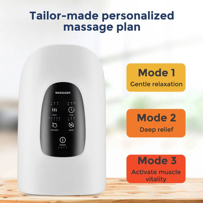 Smart Airbag Hand Massager Wireless Electric Hot Compress Carpal Tunnel Palm Acupoint Massager Vibration Kneading Finger Relax