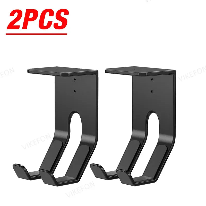 2pcs/4pcs ABS Under Table Game Controller Rack Game Console Storage Base Headset Holder Stand for Sony Xbox Switch PS5/PS4 Mount