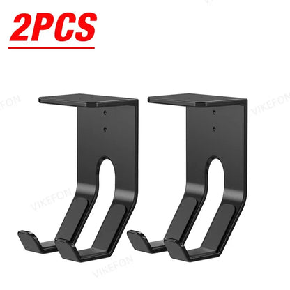 2pcs/4pcs ABS Under Table Game Controller Rack Game Console Storage Base Headset Holder Stand for Sony Xbox Switch PS5/PS4 Mount