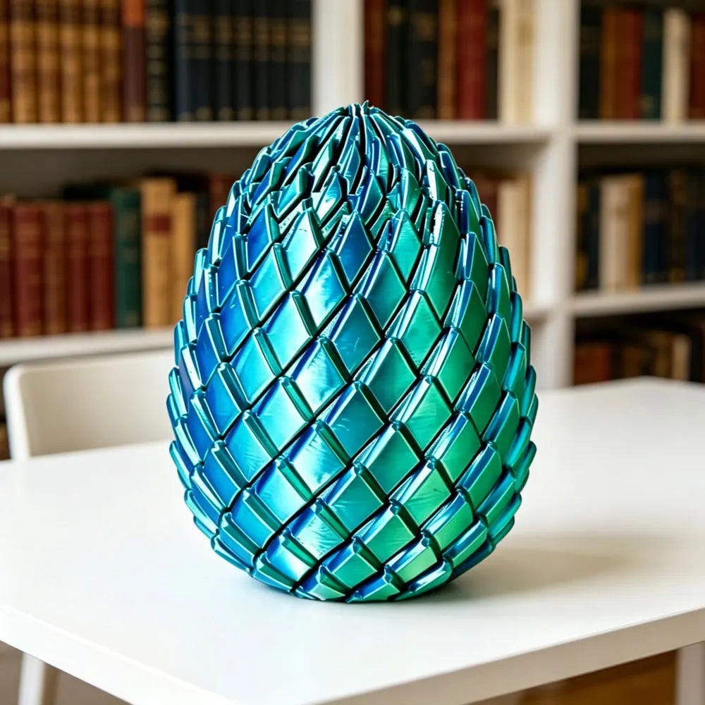 3D Printing Dragon Egg Stress Relief Model, Deformable Twist Egg, Creative Stress-Relief Gadget Desk Ornament