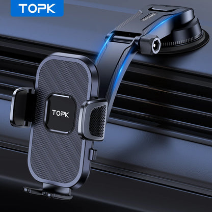 TOPK Car Phone Holder — Air Vent & Dashboard Mount