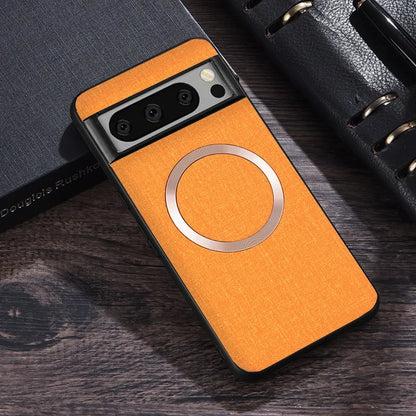 for Magsafe Fabric Cloth Case for Google Pixel 9 8 7 6 10 Pro XL 7A 8A 6A Magnetic Wireless Charging Slim Cover for Pixel 9Pro