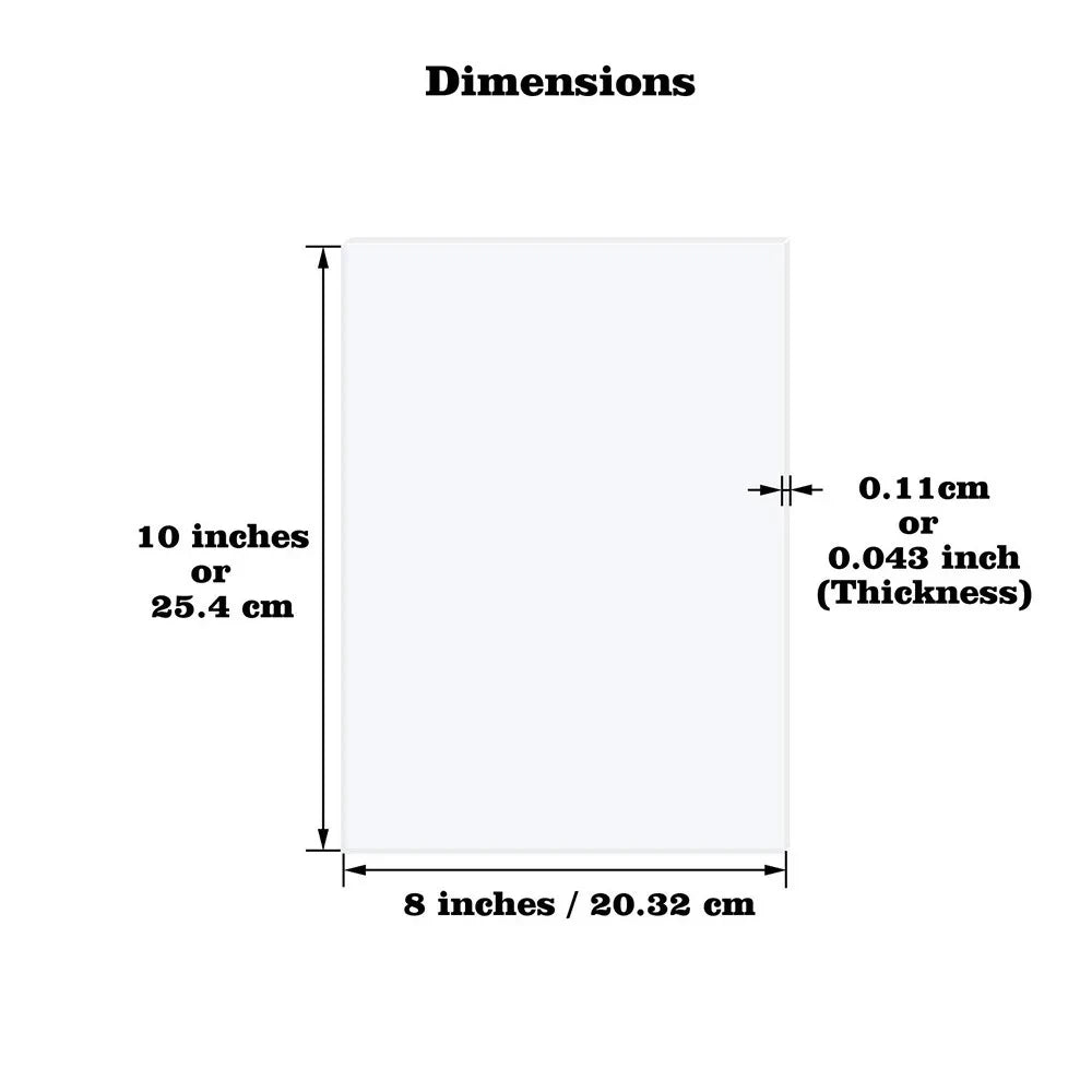 Clear Arch/Rectangular Acrylic Sheet Board for DIY Craft Signage Display Projects Picture Frame Wedding Place Card Decor Sign