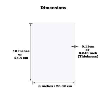 Clear Arch/Rectangular Acrylic Sheet Board for DIY Craft Signage Display Projects Picture Frame Wedding Place Card Decor Sign