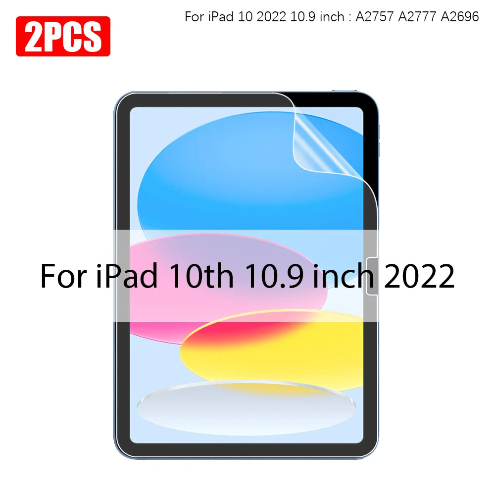 2PCS Paper Film Like For iPad 11th A16 10 9 9th 10th Generation Pro 13 M4 M5 12.9 Screen Protector Ipad Air 11 5 4 M3 M2 Mini 7