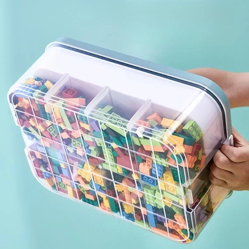 Plastic Storage Box For Lego Children Jigsaw Puzzle Building Block Container Classification Part Sort Box Kidroom Toy Organizer