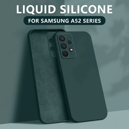 Liquid Silicone Case For Samsung Galaxy S24 S25 FE S26 S23 S22 Ultra Plus S25 Edge A57 A37 A56 A17 A16 A36 A54 A55 5G Soft Cover
