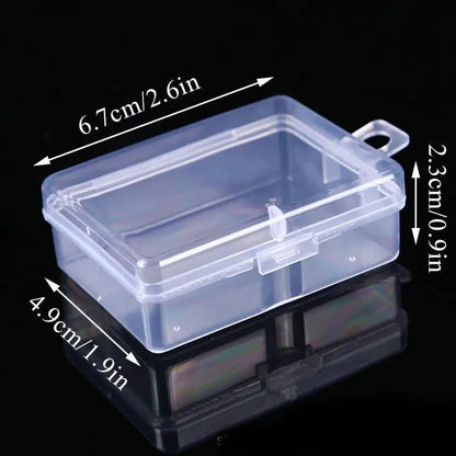 Mini Plastic Rectangular Box – Translucent, Dustproof Jewelry & Small Item Storage Container