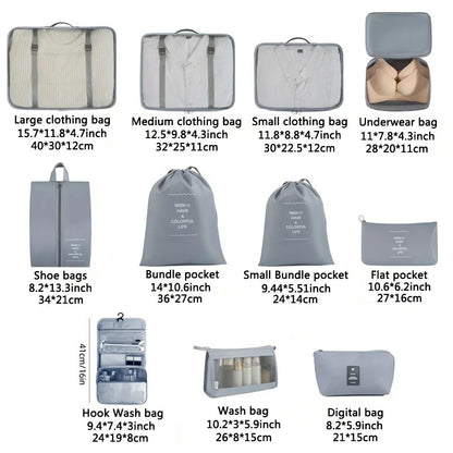 Travel Set Storage Bags Clothes Digital Toiletries Shoes Organizer bag Student Dormitories Clothing Sorting Bags Packing Cubes