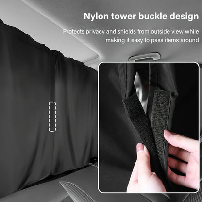 4pcs Car Privacy Curtain Set Window Shade Privacy Travel Nap Night Car Camping Detachable Simple Curtain