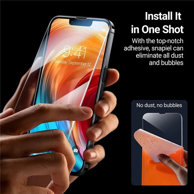 Tempered Glass 1-5Pcs For iPhone X XS XR 11 12 13 14 15 16 17 Pro Max Mini Alr Plus SE Generation Models Screen Protector