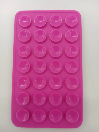 Double-Sided Silicone Suction Cup Phone Holder 28 Pads Universal Stand for Tablet & Charger