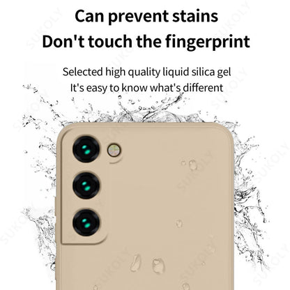 Case For Samsung Galaxy S26 S24 S23 S22 S25 Ultra S24 FE A57 A56 A55 A16 A17 5G S25 Edge Shockproof Liquid Silicone Phone Cover