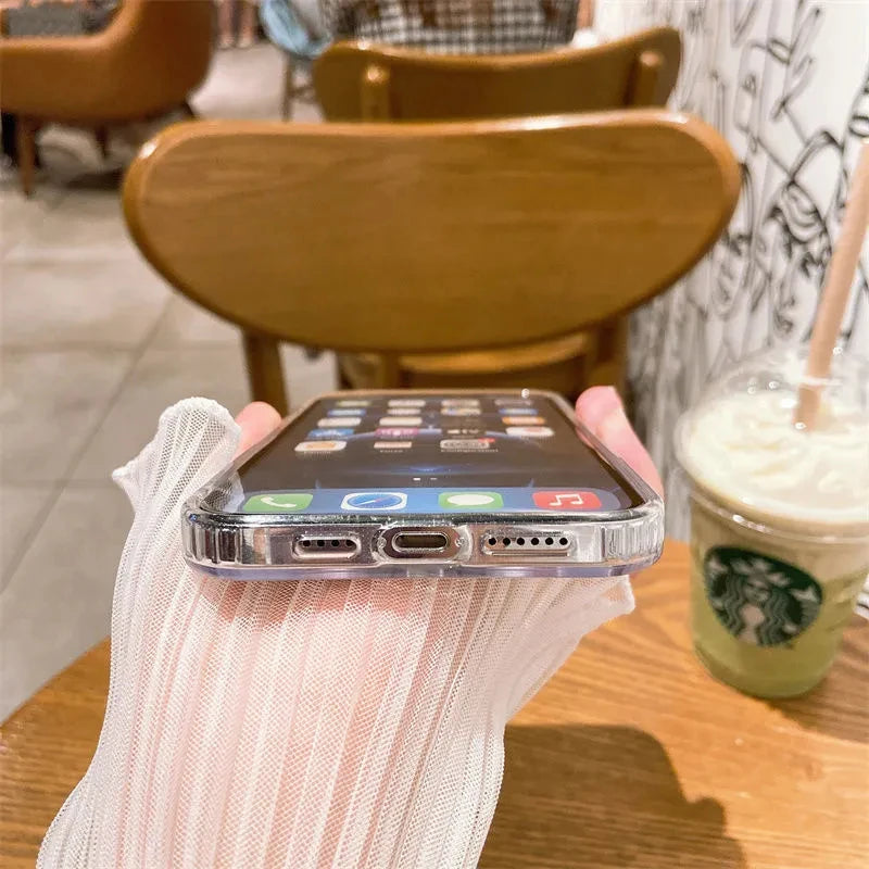 Original Clear For Magsafe Magnetic Wireless Charging Animation Case For iPhone 16 15 14 13 12 11 Plus Mini Pro Max XS XR Cover