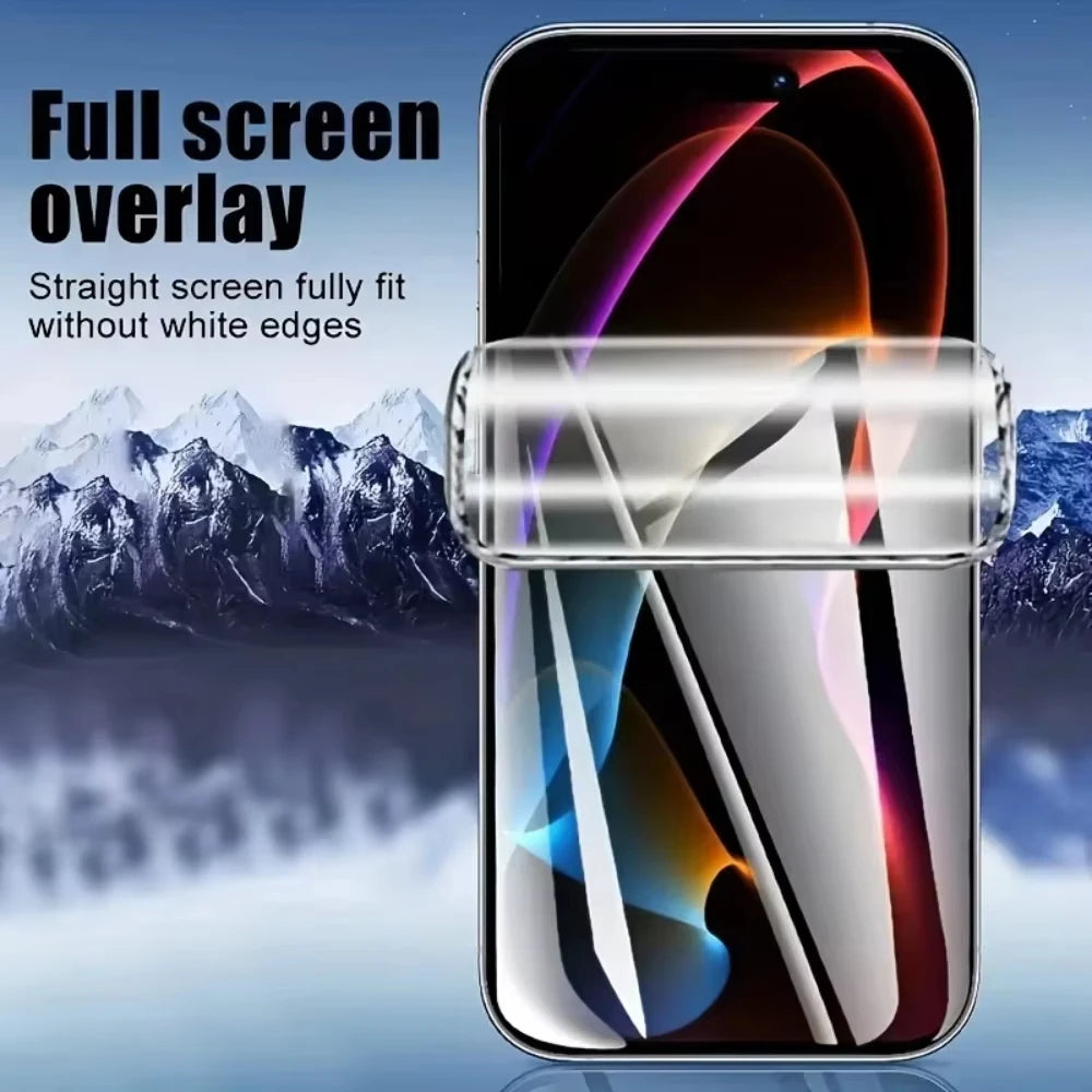5Pcs Hydrogel Film for IPhone 11 12 13 14 15 16 17 Pro Max 17Air 16e X XS Max Anterior Membrane Screen Protector Film Not Glass