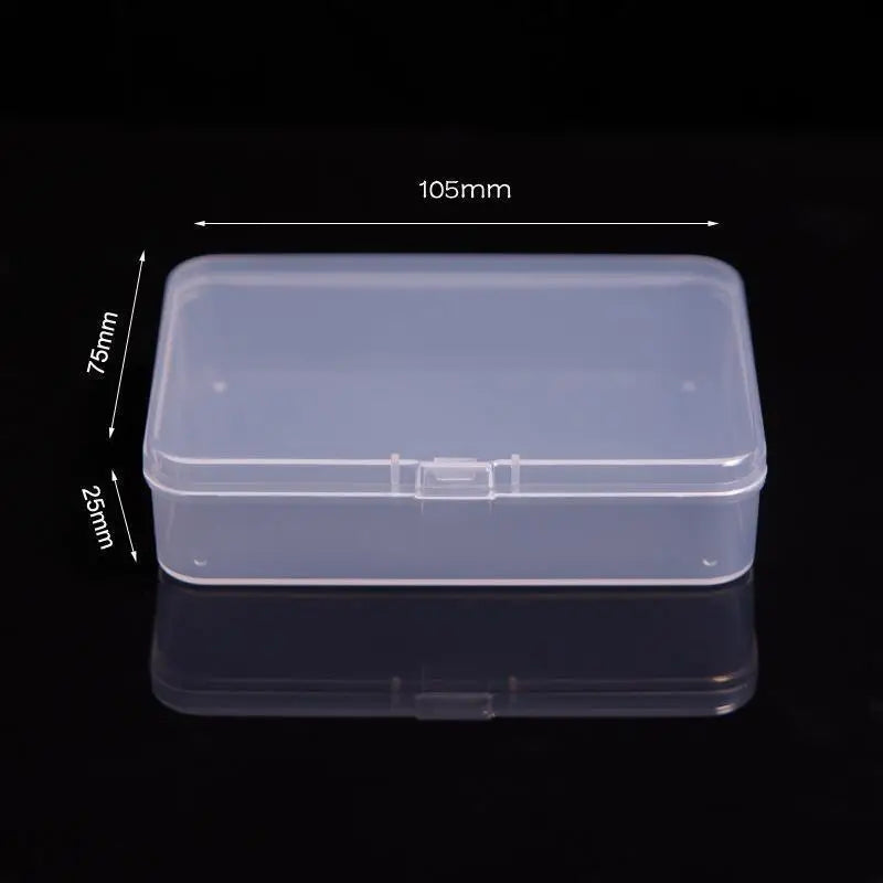 Mini Plastic Rectangular Box – Translucent, Dustproof Jewelry & Small Item Storage Container