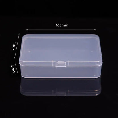 Mini Plastic Rectangular Box – Translucent, Dustproof Jewelry & Small Item Storage Container