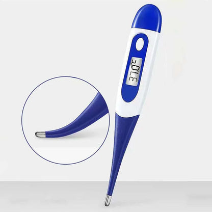 Thermometer for Adults, Soft Head Digital Oral Thermometer for Fever, Basal Thermometer with 15 Seconds Fast Reading