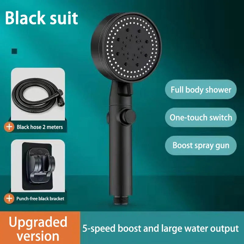 For Xiaomi Shower Head 5 Modes Water Saving Adjustable High Pressure Showerhead Handheld Spray Hangable Bathroom Accessories New