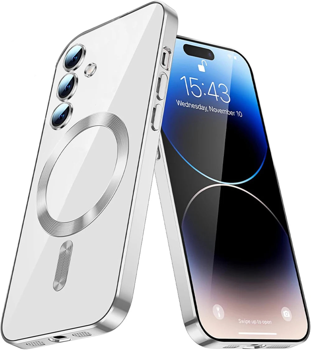 Plating For Magsafe Magnetic Case For Samsung Galaxy S26 S25 FE S24 S23 Ultra A56 A36 A26 A55 A54 A17 A07 A16 A35 A15 Cover