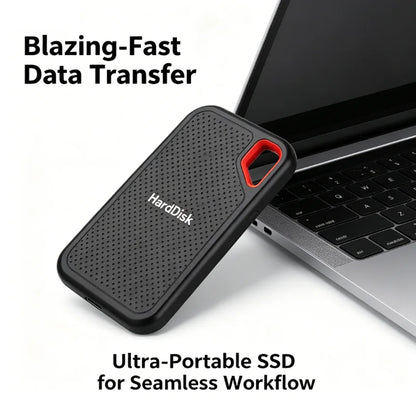 128TB External SSD Portable Solid State Drive 1TB Hard Drive Small Body Big Performance Basic Daily Storage