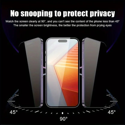 Anti-Spy Tempered Glass For iPhone 13 12 Mini 11 14 15 Plus 16 Pro Max 17 Air 16e Privacy Screen Protector iPhone XR X XS 8 Film
