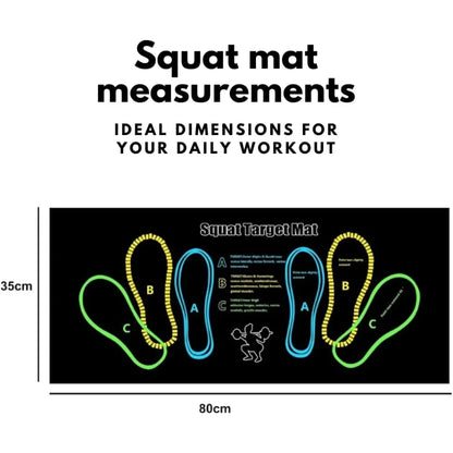 Two-Color Non-Slip Squat Mat for Home Gym and Fitness
