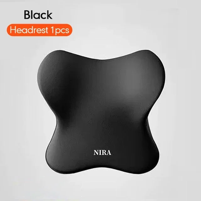 Memory Foam Car Headrest & Lumbar Support Cushion