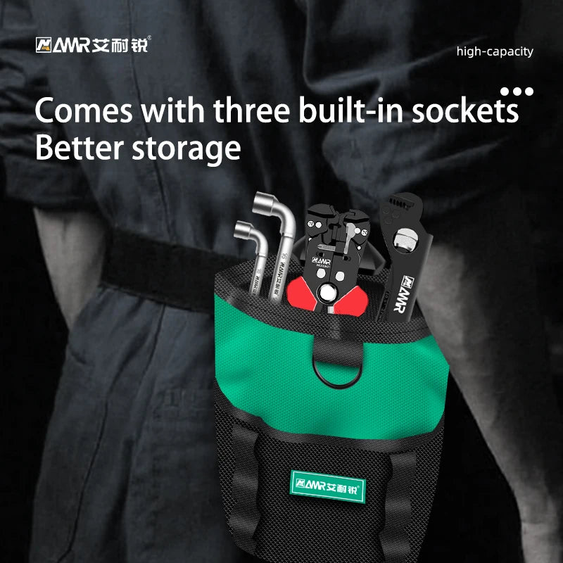 AMR Garden Kit Oxford Cloth Bucket Kit Bucket Kit Little Electrician Tools Bag Waist Pouch Belt with Buckle Tighten Tool Bag