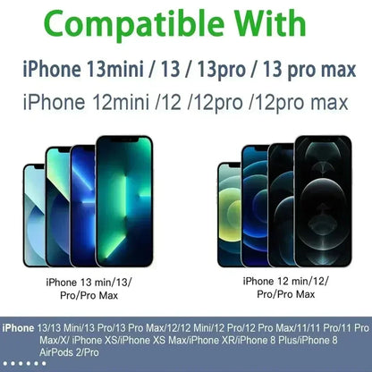 Fast Charger Original Magnetic Wireless Charging Device For iPhone 17 16 15 14 13 12 Pro Max Mini USB C 8 Plus XR XS MAX Airpods