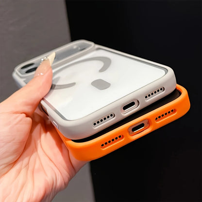 Clear Magnetic Phone Case With Soft-Touch Shockproof Bumper, Acrylic Transparent Back Cover, Raised Camera Protection, Wireless Charging, For iPhone 17 Pro Max/17 Air/16/15/14/13/12/11/XS/X Series