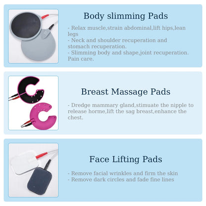 EMS Electric Muscle Stimulator Machine Russian Waves Microcurrent Body Massager Weight Loss Electro Myostimulation Slimming Tool