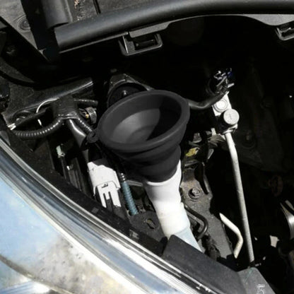 Collapsible Silicone Car Funnel for Engine Oil, Petrol, and Washer Fluid