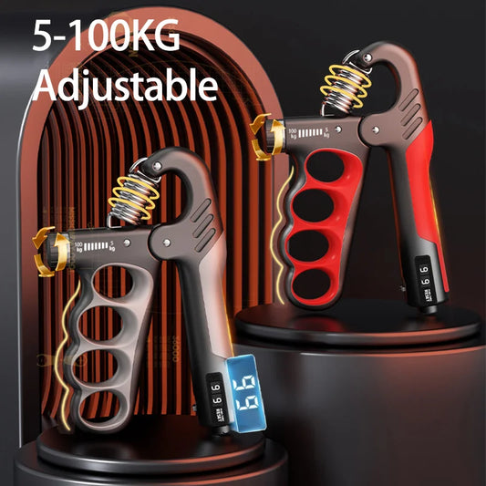 Adjustable Hand Grip Strengthener with Mechanical Counter