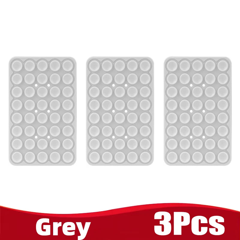 Silicone Suction Cup Phone Holde Multifunctional Fixed Anti-slip Mobile Fixture Double Sided Detachable Phone Rubber Sucker Pad